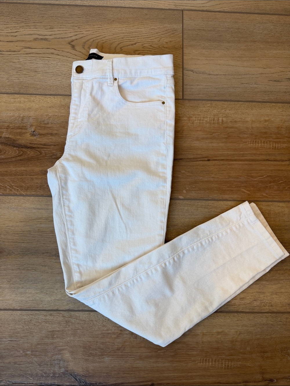 Ann Taylor White Slim Fit Jeans